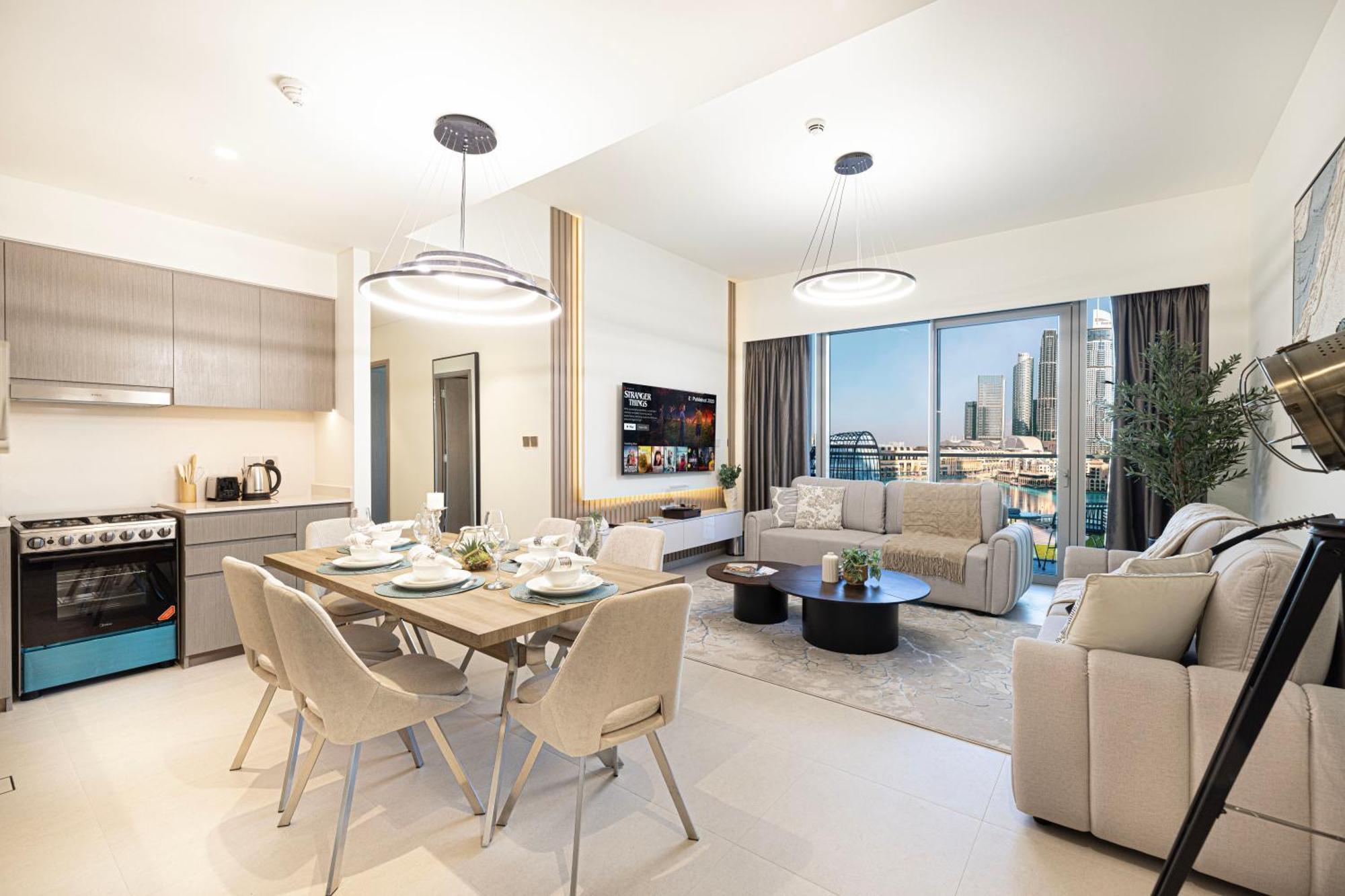 View In With Full Burj Khalifa, Fountains, Park View, Next To Mall And Opera Dubai