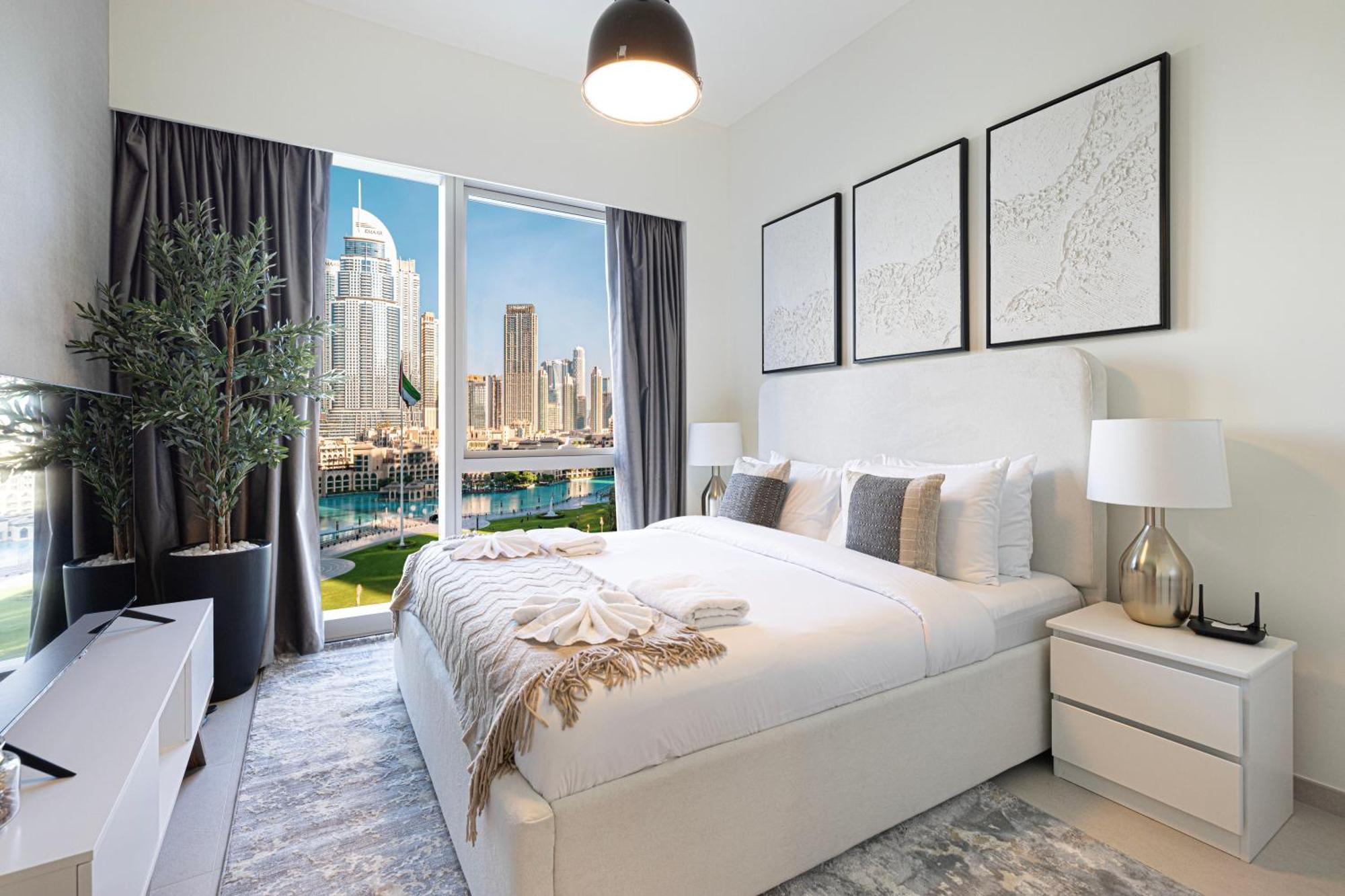 View In With Full Burj Khalifa, Fountains, Park View, Next To Mall And Opera Apartment Dubai