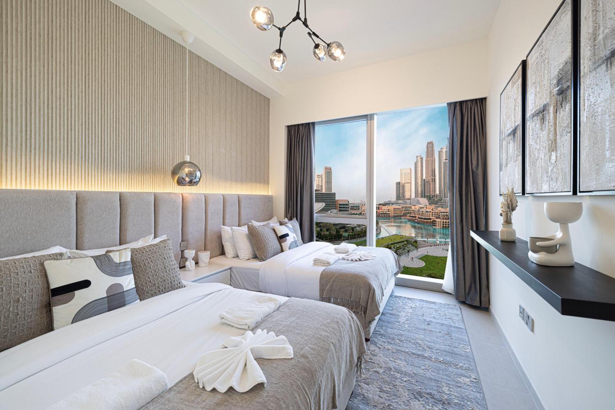 View In With Full Burj Khalifa, Fountains, Park View, Next To Mall And Opera * Dubai
